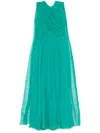 Costarellos Seva Gown In Green