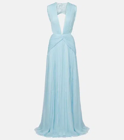 Costarellos Robe Aus Seidenchiffon