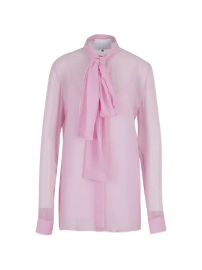 Costarellos Tie-neck Blouse In Pink