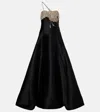 Costarellos Venezia Embellished Gown In Black