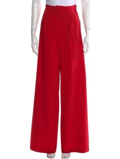 Pre-owned Costarellos Wide Leg Pants In Red