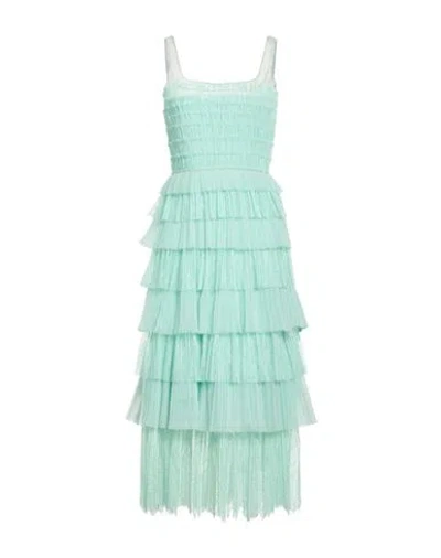 Costarellos Woman Maxi Dress Light Green Size 10 Polyamide In Blue