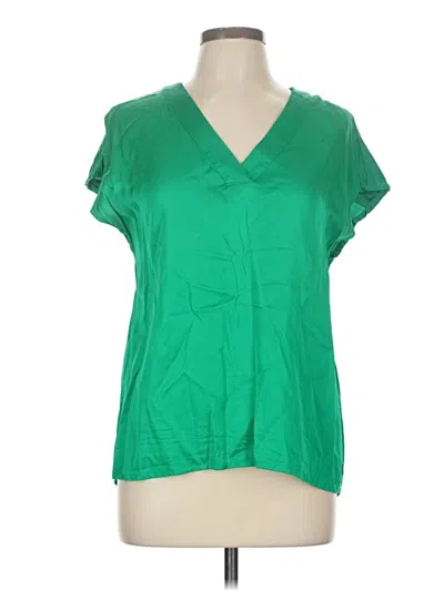 Pre-owned Coster Copenhagen Short Sleeve Blouse In Green