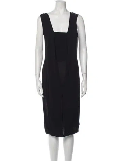 Pre-owned Costume National 2009 Knee-length Dress W/ Tags In Black