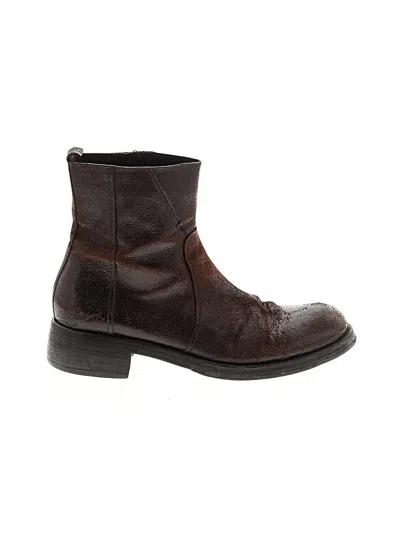 Pre-owned Costume National Ankle Boots In Brown
