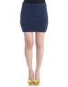 Costume National Blue Nylon Mini Women's Skirt In Blue
