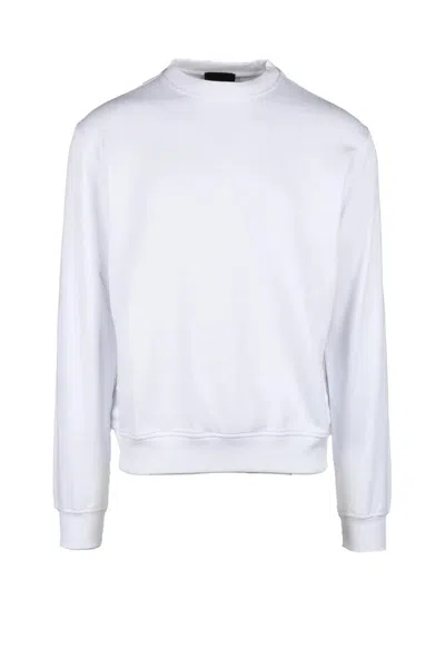 Costume National C. White Crewneck Cotton Sweatshirt