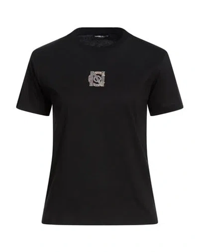 Costume National Contemporary Woman T-shirt Black Size M Cotton