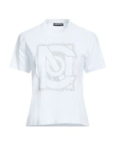 Costume National Contemporary Woman T-shirt White Size M Cotton