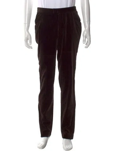 Pre-owned Costume National Corduroy Pants In Brown