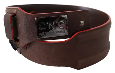 Costume National Dark Brown Genuine Leather Women's Belt