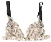 Costume National Beige Floral Underwear Bikini Bra In Gray