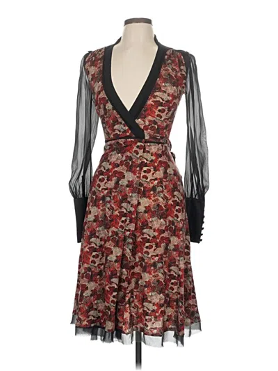 Pre-owned Costume National Kimono In Burgundy