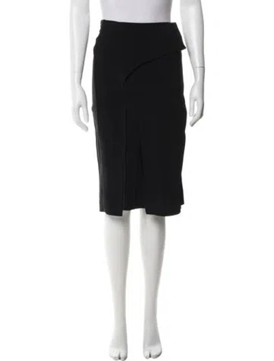Pre-owned Costume National Knee-length Skirt In Black