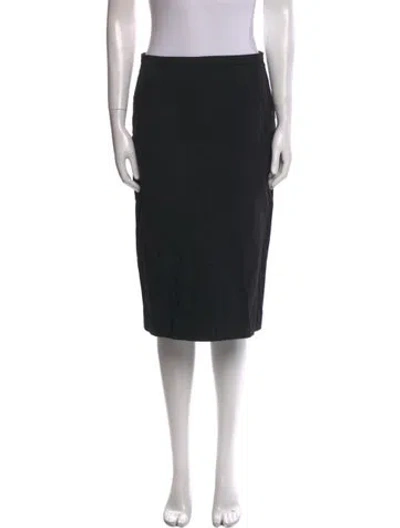 Pre-owned Costume National Knee-length Skirt In Black