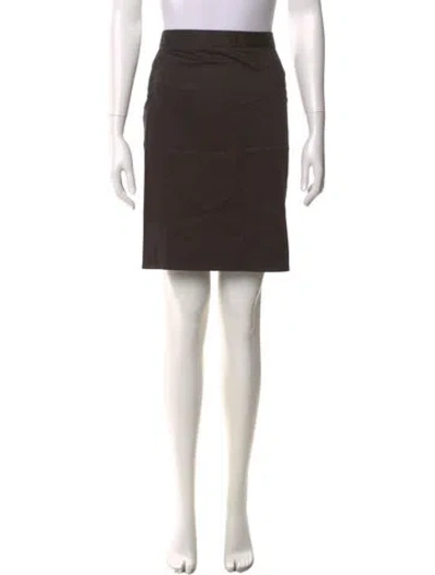 Pre-owned Costume National Knee-length Skirt In Brown