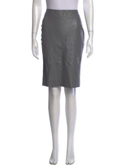 Pre-owned Costume National Knee-length Skirt In Grey