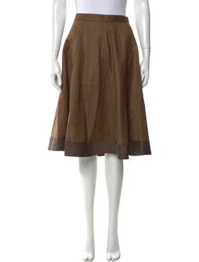 Pre-owned Costume National Knee-length Skirt In Neutral