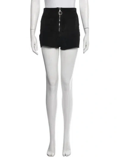 Pre-owned Costume National Lambskin Mini Shorts In White