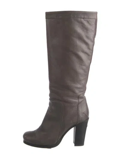 Pre-owned Costume National Leather Boots In Brown