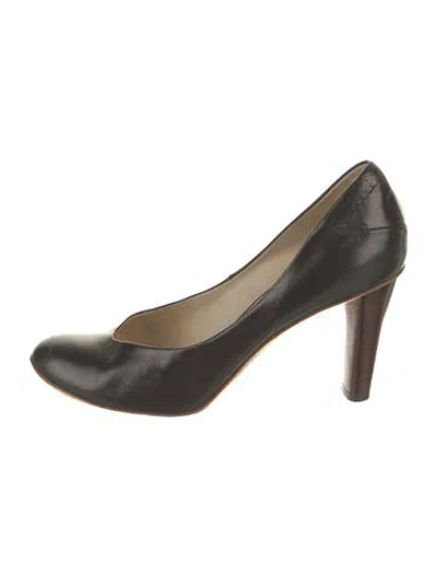 Pre-owned Costume National Leather Pumps In Black
