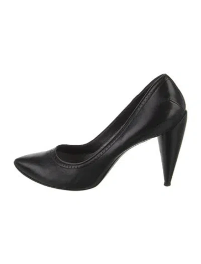 Pre-owned Costume National Leather Pumps In Black