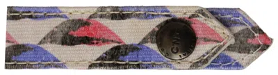Costume National Logo-embroidered Textile Belt In Multi