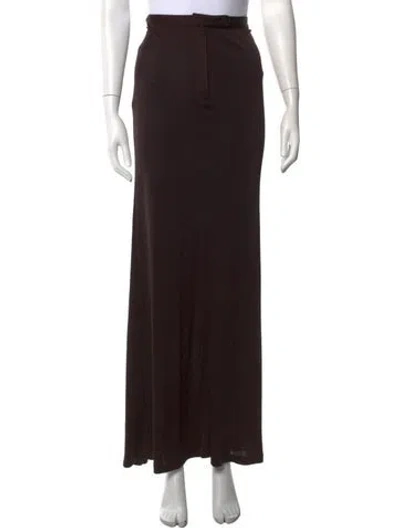 Pre-owned Costume National Long Skirt In Brown