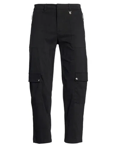 Costume National Man Pants Black Size 38 Cotton, Elastane