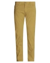 Costume National Man Pants Military Green Size 40 Cotton, Elastane In Green