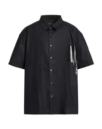 Costume National Man Shirt Black Size 44 Cotton