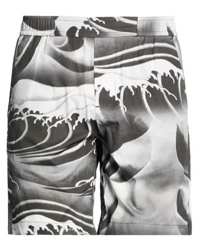 Costume National Man Shorts & Bermuda Shorts Charcoal Size 40 Cotton In Gray