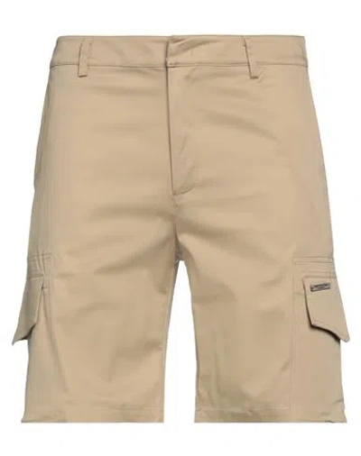 Costume National Man Shorts & Bermuda Shorts Sand Size 40 Cotton, Elastane In Neutral