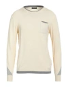 Costume National Man Sweater Ivory Size Xl Viscose, Nylon In White