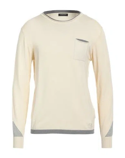 Costume National Man Sweater Ivory Size Xl Viscose, Nylon In White