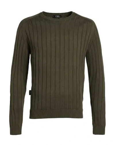 Costume National Man Sweater Military Green Size 3xl Cotton, Acrylic