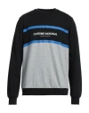 Costume National Man Sweatshirt Black Size Xs Cotton In Black
