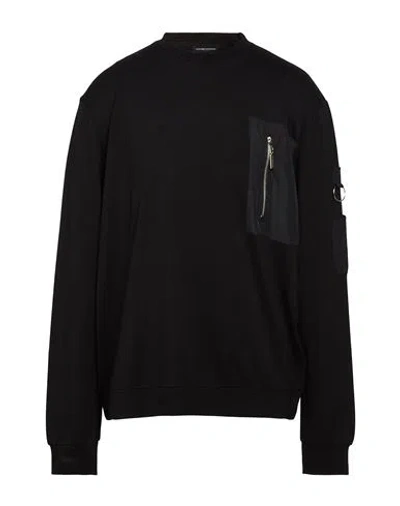 Costume National Man Sweatshirt Black Size Xxl Polyester, Nylon, Elastane