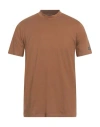 Costume National Man T-shirt Brown Size S Cotton In Brown