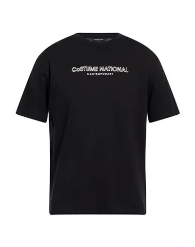 Costume National Man T-shirt Black Size Xl Cotton