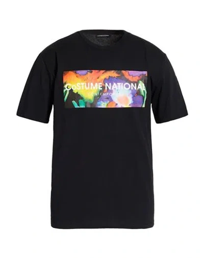 Costume National Man T-shirt Black Size Xl Cotton