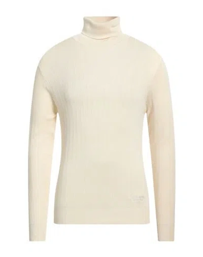 Costume National Man Turtleneck Cream Size Xl Viscose, Nylon In White