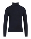 Costume National Man Turtleneck Midnight Blue Size Xl Viscose, Nylon