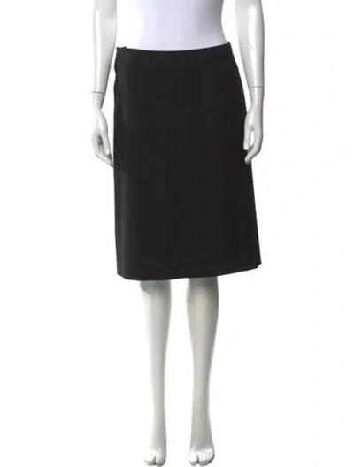 Pre-owned Costume National Midi Length Skirt In Black