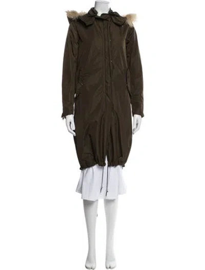 Pre-owned Costume National Parka In Green