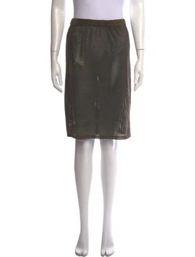 Pre-owned Costume National Patterned Knee-length Skirt In Brown