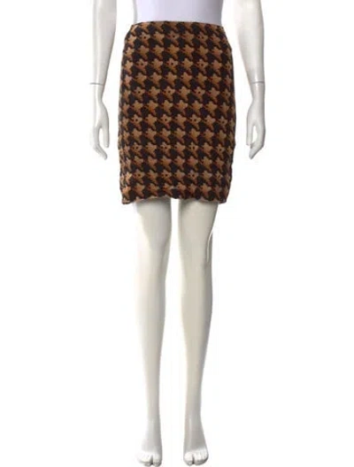 Pre-owned Costume National Silk Mini Skirt In Multi