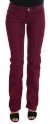 Costume National C'n'c  Purple Cotton Stretch Slim  Jeans