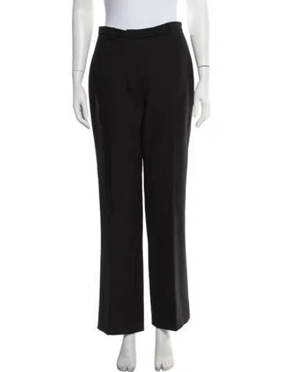 Pre-owned Costume National Straight Leg Pants In Black
