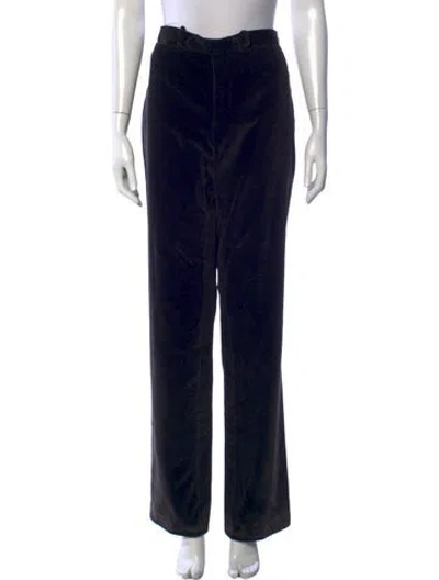 Pre-owned Costume National Straight Leg Pants In Black